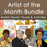 Artist of the Month Bulletin Board & Art Activities Bundle