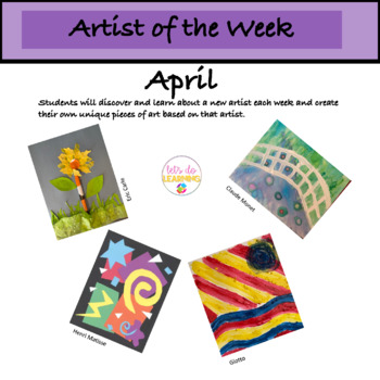 Preview of Artist of the Week - Biographies and Lessons - April