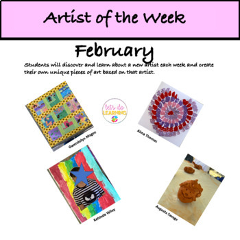 Preview of Artist of the Week - Biographies and Lessons - February