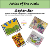 Artist of the Week - Biographies and Lessons - September