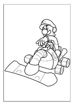 Mario Kart Bowser- Nintendo Coloring - Super Fun Coloring