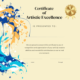 Artistic Excellence Award (Certificate)