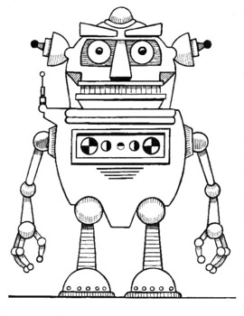 Artistic Ideas: Robots - Sheets to Color by Artistic Ideas to Boost ...