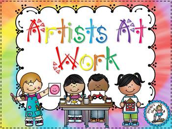 Preview of Artists At Work {Art Lessons and Activities}