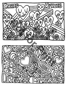 Preview of Artists Coloring Page - Half Sheets