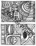 Artists Coloring Pages - Half Sheets