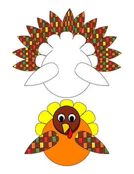 Arts Crafts Cut Paste Color Colorful Turkey Options Bulletin Board ...