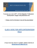 Arts Integration Professional Development