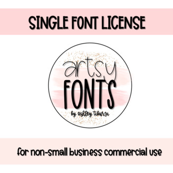 Preview of Artsy Fonts: Single Font Commercial License