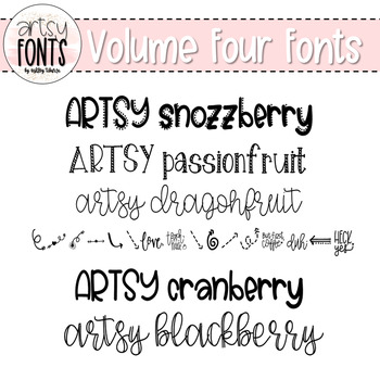 Preview of Artsy Fonts: Volume 4