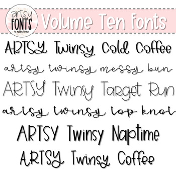 Preview of Artsy Fonts: Volume Ten