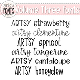 Artsy Fonts: Volume Three