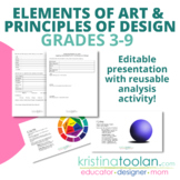 Artwork Analysis using the Elements of Art and Principles 