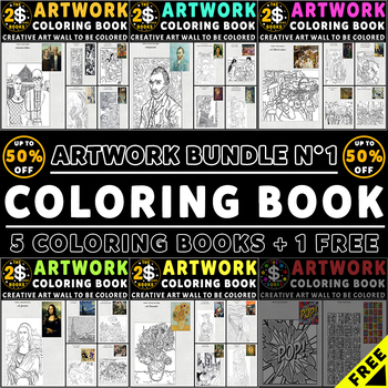 Artwork Coloring Book Bundle N° 1 - 27 Pages