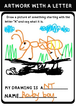 Preview of Art - Drawing and spelling
