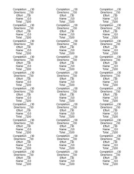 Preview of Artwork Grading Made Easy with Grading Labels