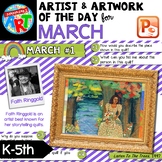 Artwork of The Day for K-5 MARCH
