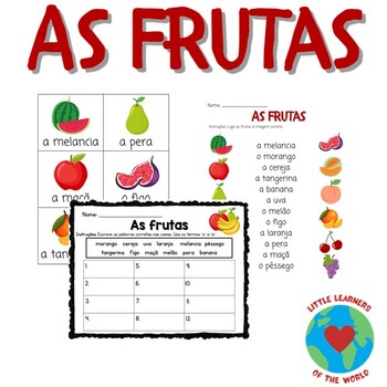 Preview of Fruits in Portuguese - As Frutas