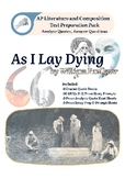 As I Lay Dying by Faulkner—AP Lit Test Prep Pack: MCQs/Pro