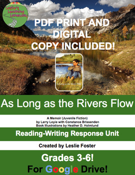 Preview of As Long As The Rivers Flow Response Unit! Digital & PDF Copy! Orange Shirt Day!