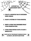 As Scary As... Simile Monster and Poetry Activity