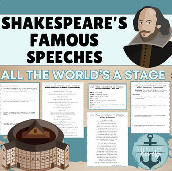 Preview of As You Like It - "All the World's a Stage" - Introducing Shakespeare Activity