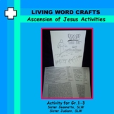 Ascension of Jesus Activities - Color & Crossword Seek & F