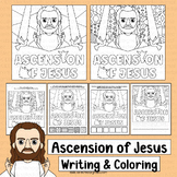 Ascension of Jesus Coloring Pages Writing Activities Catho
