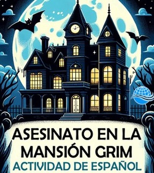 Preview of Asesinato en la Mansión Grim (Murder Mystery Game in Spanish)
