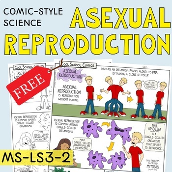 Preview of Asexual Reproduction FREEBIE (Comic-Style Science)