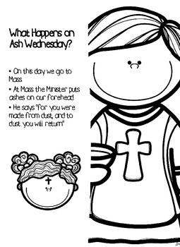 Ash Wednesday Worksheet For Kindergarten