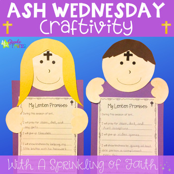 Preview of Ash Wednesday Catholic Craft Lent Activity