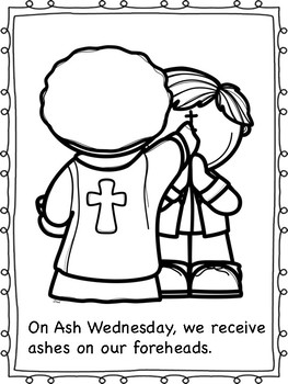 Download Ash Wednesday Coloring Pages by Miss P's PreK Pups | TpT