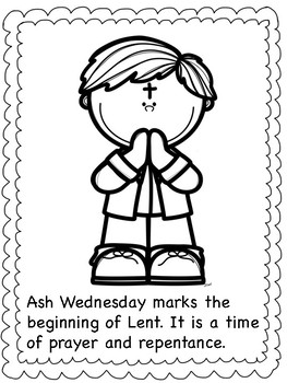Ash Wednesday Coloring Pages by Miss P's PreK Pups | TpT