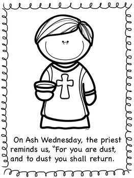 Ash Wednesday Coloring Pages by Miss P's PreK Pups | TpT
