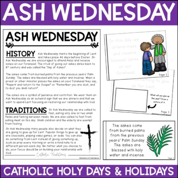 Preview of Ash Wednesday | Lent | Catholic