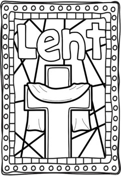 Ash Wednesday & Lent Coloring Pages Bible Theme by Ponder and Possible