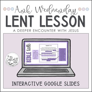 Preview of Ash Wednesday Lesson