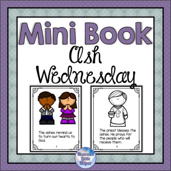 Preview of Ash Wednesday Mini Book for Lent Catholic 