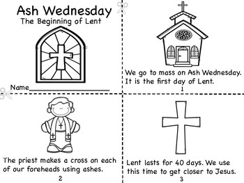 Download Ash Wednesday - The Beginning of Lent Mini Book and Lent ...