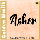 Asher font by golden wraith - Font License