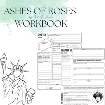 Preview of Ashes of Roses by MJ Auch Workbook