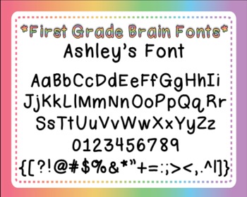 Preview of Ashley's Font for Personal and Commercial Use (Free!)