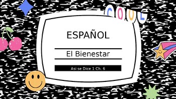 Preview of Asi se Dice 1 Ch. 6 PPT Ser/Estar, Emotions, Doctor, DOPs