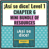 Así se dice Level 1 Chapter 6 Mini-BUNDLE of 7 Different R