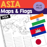 Asia 47 Flags and Maps Country Study