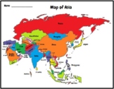 Asia- Blank Map