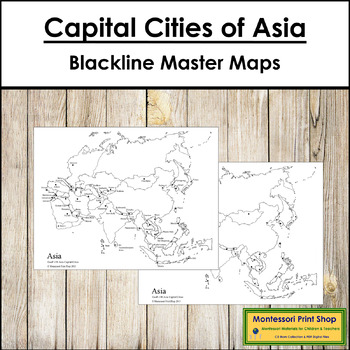 map of asia with capital cities