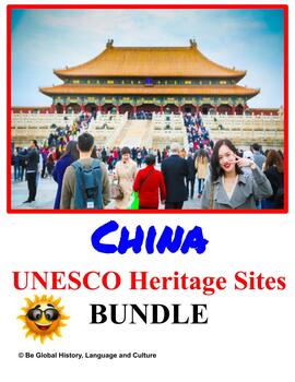 Preview of Asia: China UNESCO World Heritage Sites BUNDLE - Distance Learning