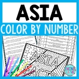 Asia Color by Number, Reading Passage and Text Marking